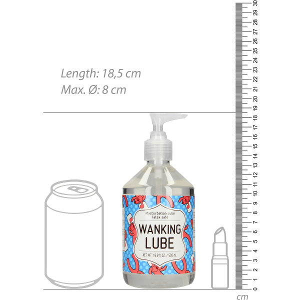 S-Line: Masturbation Lube, Wanking Lube, 500 ml Transparent