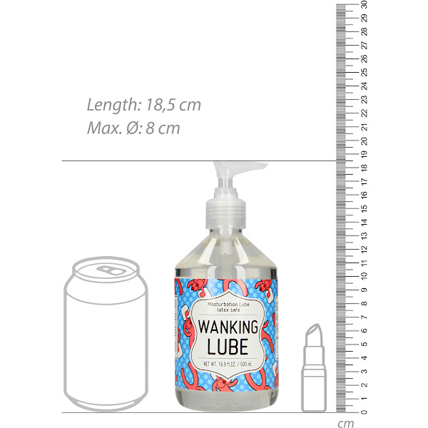 S-Line: Masturbation Lube, Wanking Lube, 500 ml Transparent