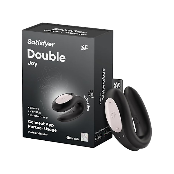 Satisfyer Connect: Double Joy, Partner Vibrator Svart