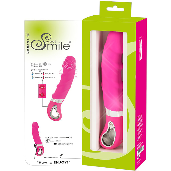 Sweet Smile: Warming Soft Vibrator, rosa Rosa