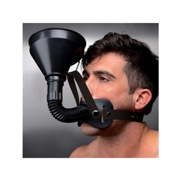 XR Master Series: Latrine, Extreme Funnel Gag Svart