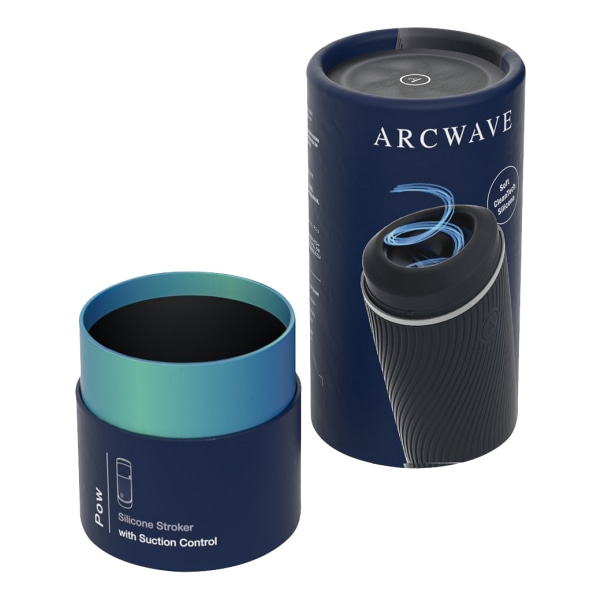 Arcwave: Pow, Silicone Stroker with Suction Control Svart