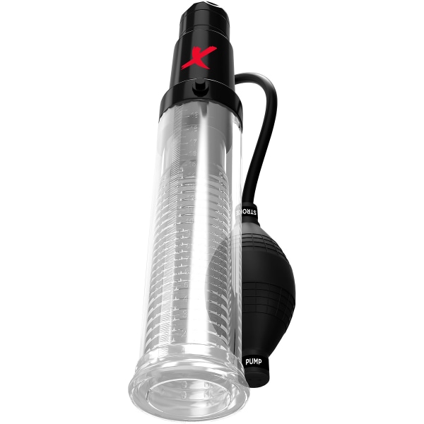 Pipedream PDX Elite: Suck-N-Pump Stroker Svart, Transparent