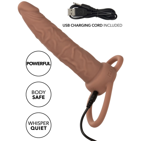 Performance Maxx: Rechargeable Dual Penetrator Mörk hudfärg