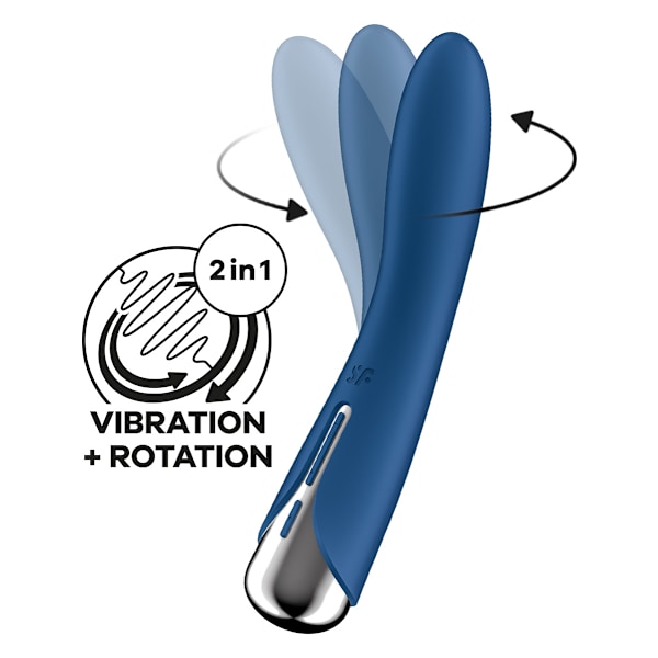 Satisfyer: Spinning Vibe 1, Rotating Vibrator, blå Blå