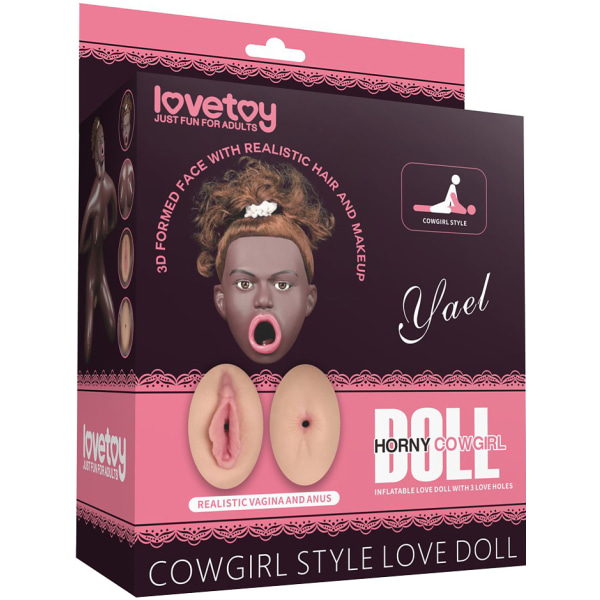 LoveToy: Cowgirl Style Inflatable Love Doll Mörk hudfärg