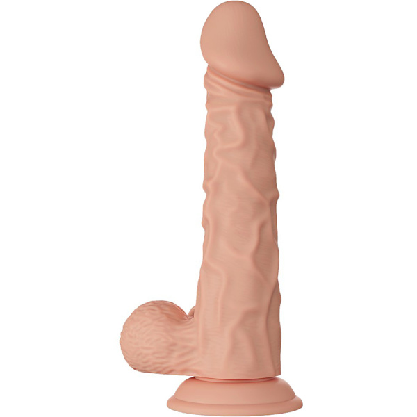 Beautiful Buraq: Glide & Slide-Skin Dildo, 24 cm Ljus hudfärg