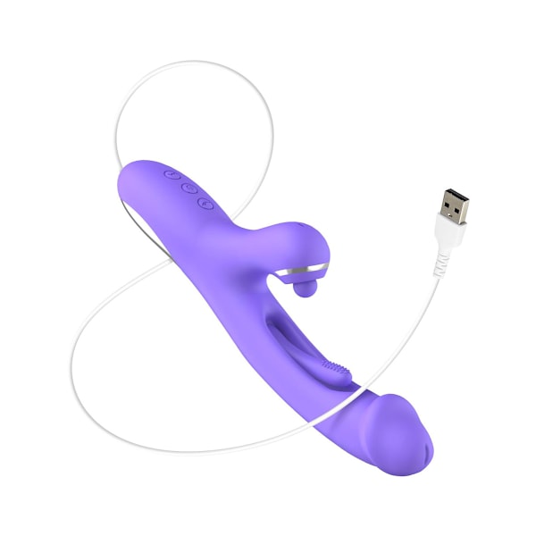 Good Vibes Only: Tess, Rabbit Vibrator with G-spot Stimulator Lila