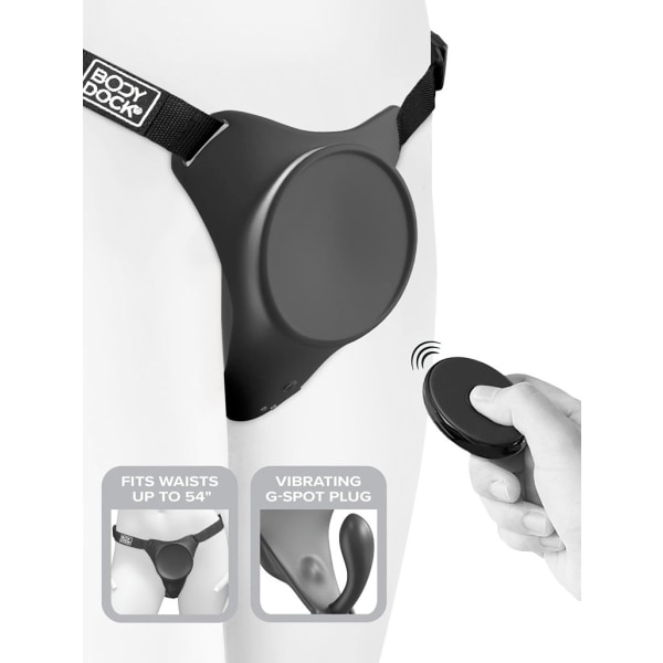 Pipedream: Body Dock, G-Spot Pro Harness Svart