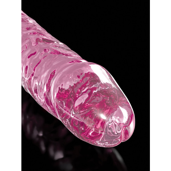 Icicles: No. 86 Glasdildo med Sugpropp, rosa Rosa