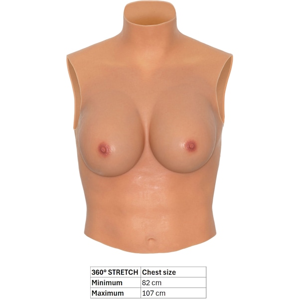Hidden Desire: Alter Ego, Wearable D-Cup Breasts Shirt with H... Ljus hudfärg one size