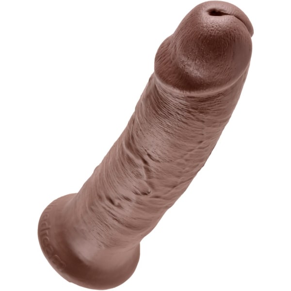 King Cock: Realistic Dildo, 27 cm, mörk Mörk hudfärg
