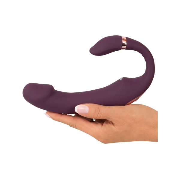 JAVIDA: Nicken Tippvibrator mit biegsamer Klitorisstimulation Lila