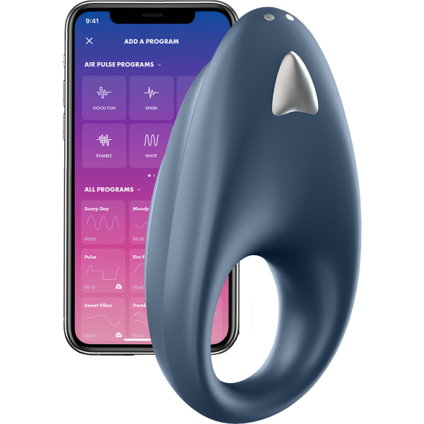 Satisfyer Connect: Powerful One, Ring Vibrator Blå