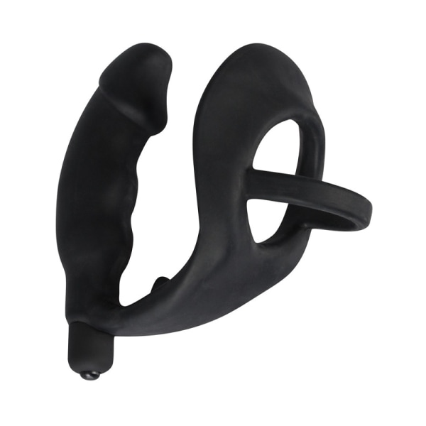 Black Velvets: Ring & Vibro Plug Svart