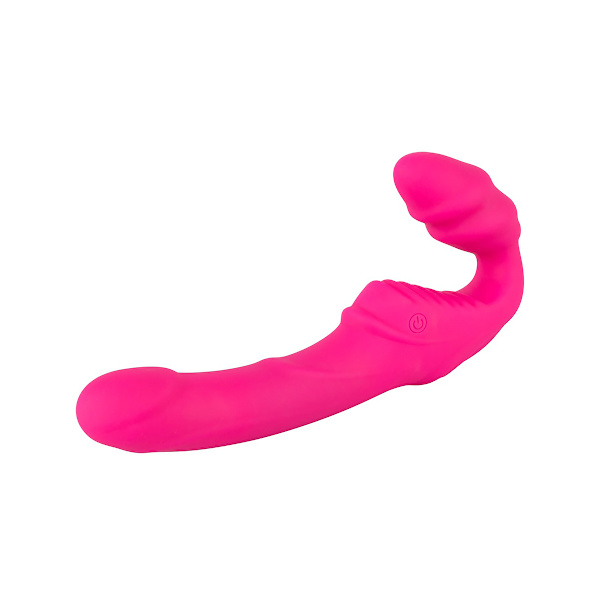 You2Toys: Vibrating Strapless Strap-On, Double Teaser, rosa Rosa