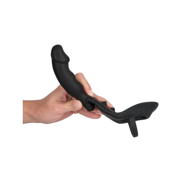 Black Velvets: Ring & Vibro Plug Svart