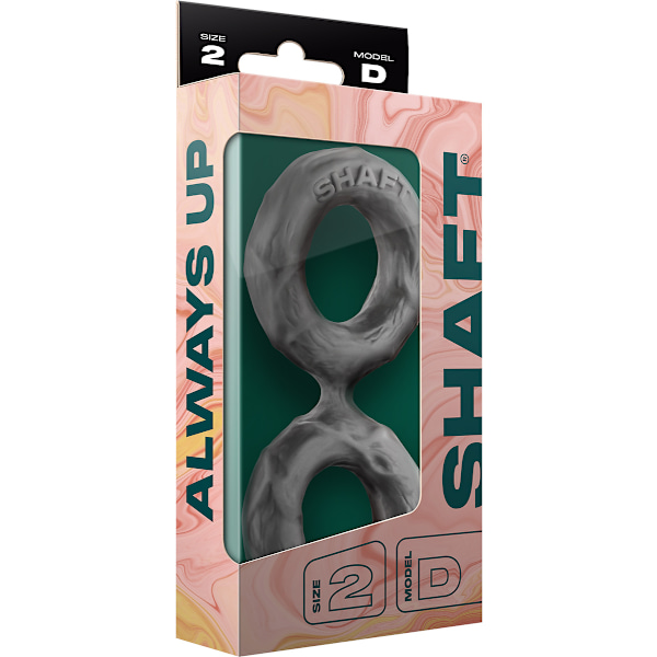 Shaft: Model D Double C-Ring, Size 2 (Medium), grå Grå