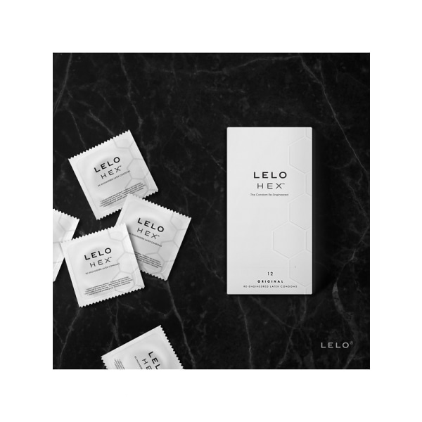 LELO: HEX, Kondomer Transparent 12-pack