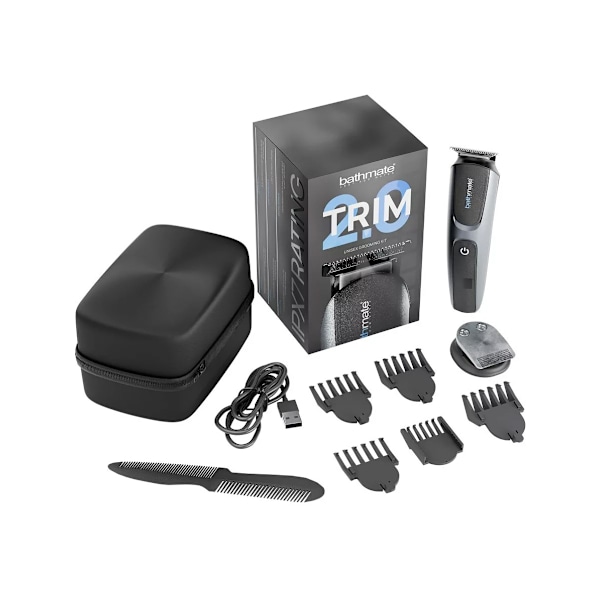 Bathmate: Trim 2.0, Shaver Kit Silver, Svart