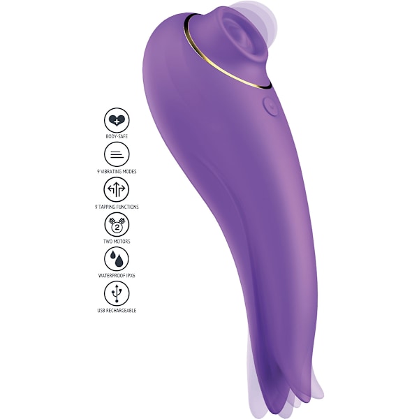 Xocoon: SalsaTap Sensation, Tappning & Tongue Stimulator Lila