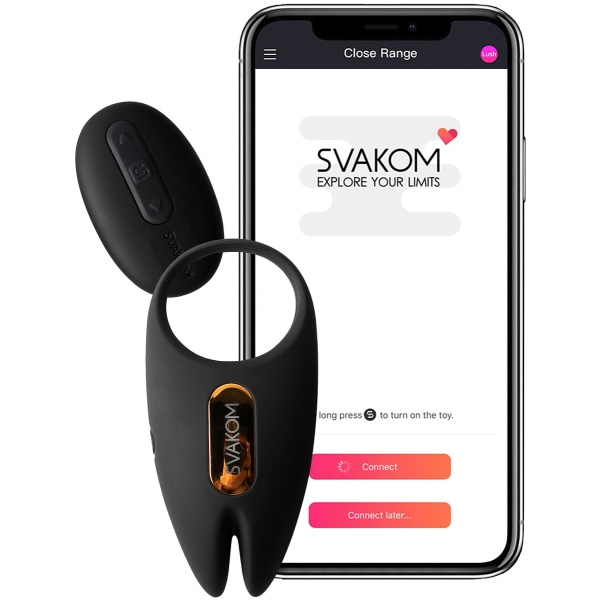 Svakom: Winni 2, Penis Ring with App Control Svart