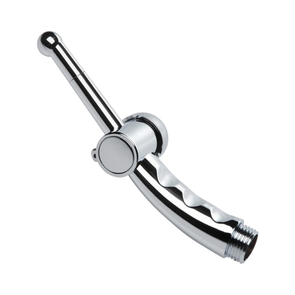 CleanStream: Shower Cleansing Nozzle with Flow Regulator Silver