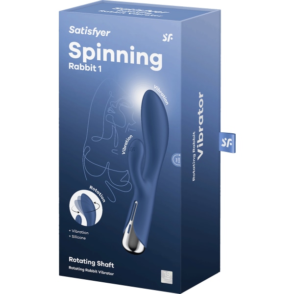 Satisfyer: Spinning Rabbit 1, Rotating Vibrator Blå