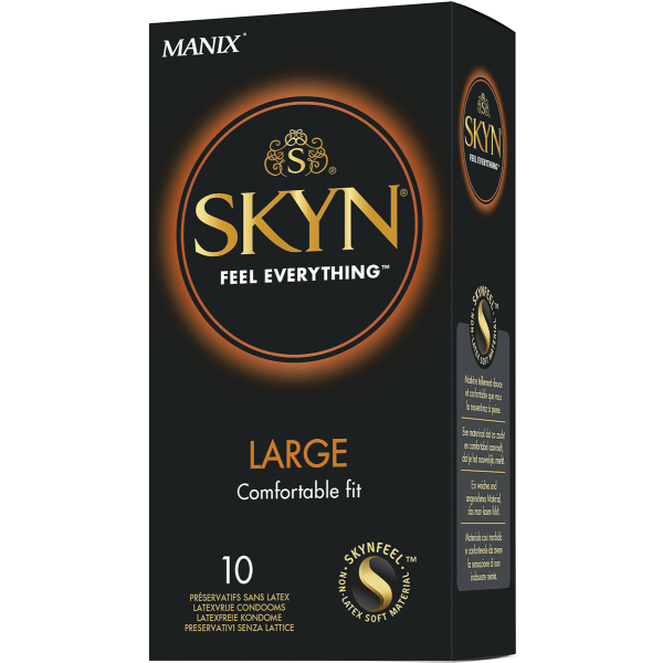Manix Skyn: Large Kondomer, 10-pack Transparent