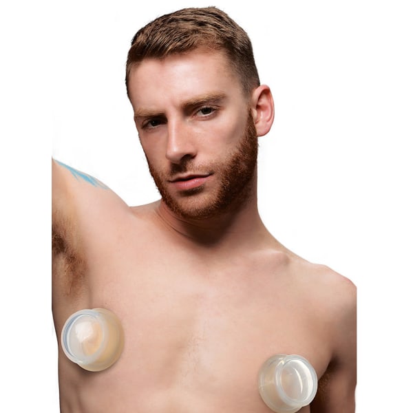 XR Master Series: Clear Plungers, Silicone Nipple Suckers Transparent Large