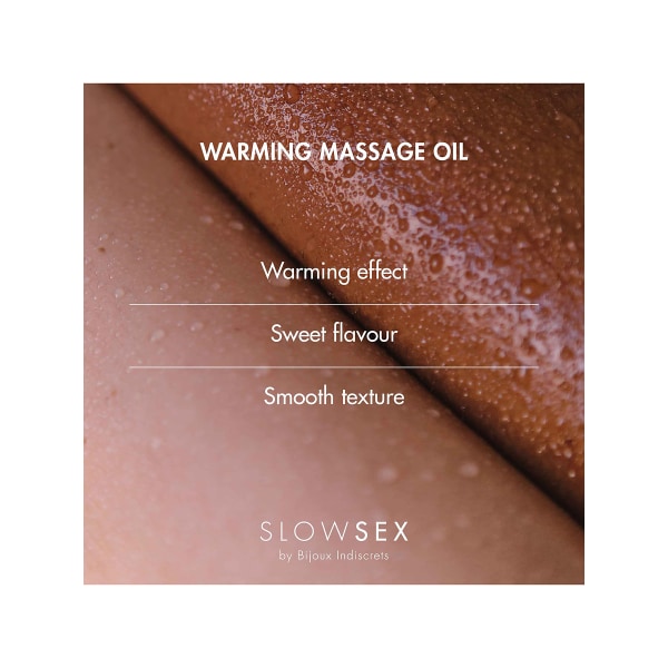 Bijoux Indiscrets: Slow Sex, Warming Massage Oil, 50 ml Transparent