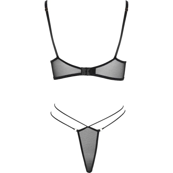Cottelli Lingerie: Bra-set & panties, black, S Svart S