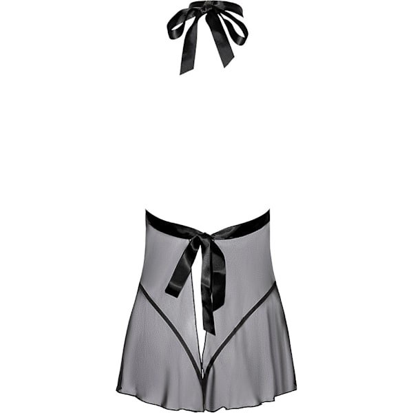 Kissable: Babydoll & String, svart Svart S/M