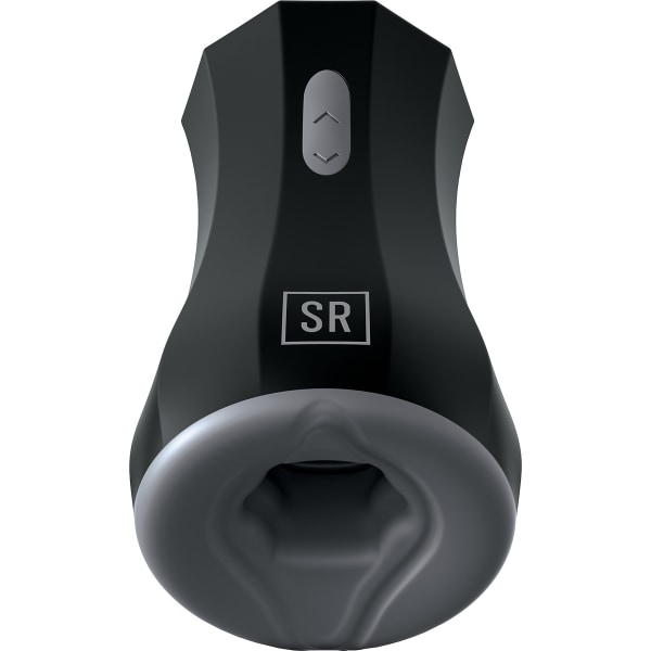 Control: Silicone Twin Turbo Stroker Grå, Svart