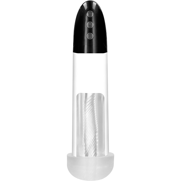 Pumped: Rechargeable Automatic Cyber Pump with Masturbation S... Transparent