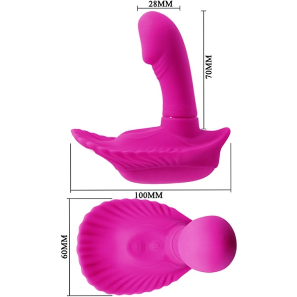 Pretty Love: Fancy Clamshell Vibrator with Remote Lila