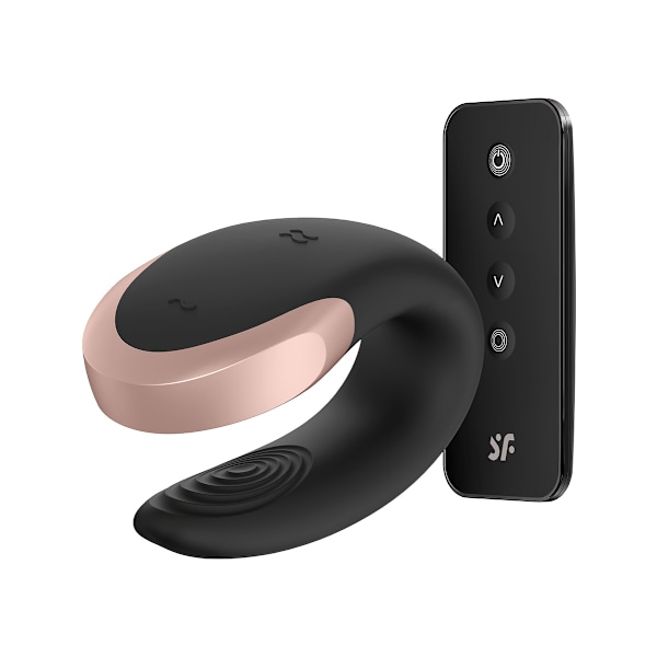 Satisfyer Connect: Double Love, Luxury Partner Vibrator Svart