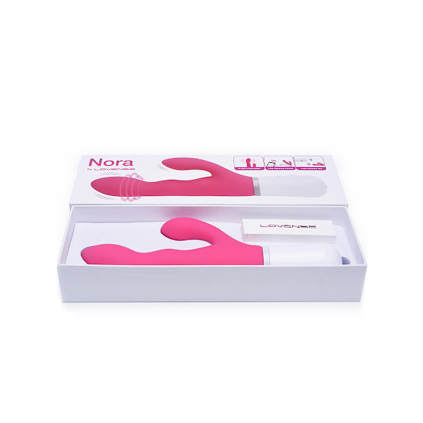 Lovense: Nora, Bluetooth Rabbit Vibrator Rosa