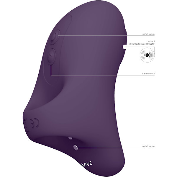 Vive: Hana, Pulse-Wave Clitoral Finger Vibrator, lila Lila