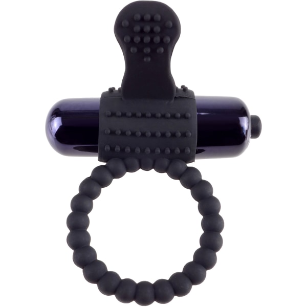 Pipedream C-Ringz: Vibrating Silicone Super Ring Svart