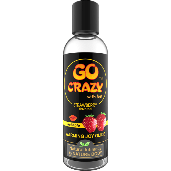 Nature Body: Go Crazy with Lust, Strawberry, Warming, 100 ml Transparent
