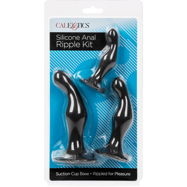 California Exotic: Silikone Anal Ripple Kit Svart