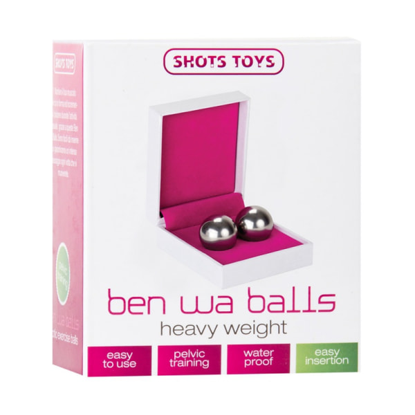 Shots Toys: Ben Wa Balls, Heavy Weight, silver Silver