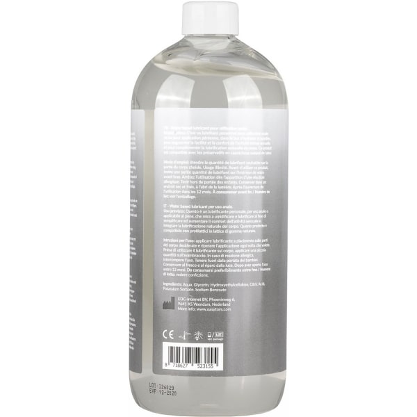 EasyGlide: Anal Vandbaseret Smøremiddel, 1000 ml Transparent