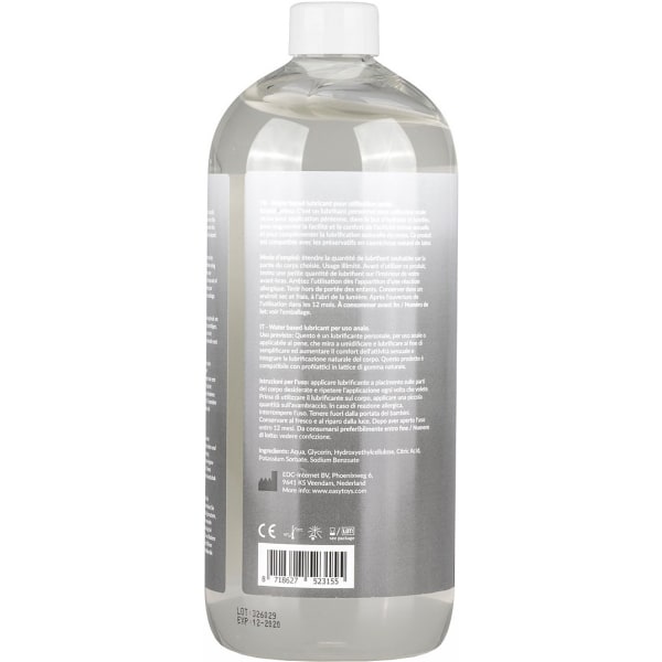 EasyGlide: Anal Waterbased Lubricant, 1000 ml Transparent
