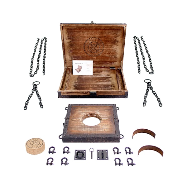 Lodbrock: Neck Restraint Set / Serving Plate Brun