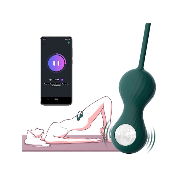 Magic Motion: Crystal Duo, App-Controlled Kegel Vibrator Grön