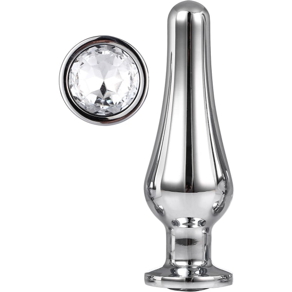 Dream Toys: Gleaming Love, Pleasure Plug Medium, sølv Silver