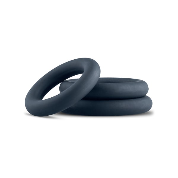 Boners: Cock Ring Set, 3-piece Grå