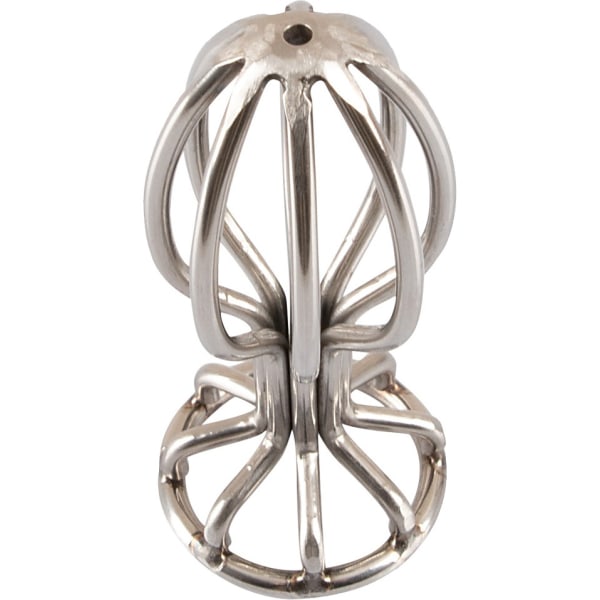 Anos: Metal Cage Butt Plug, 6.8 cm Silver